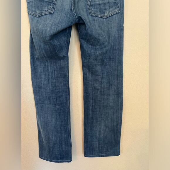 7 For All Mankind Standard Button Fly Straight Leg Jeans - Picture 8 of 11